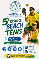 5º TORNEIO DE BEACH TENNIS CLUBE MONTE LÍBANO (SOMENTE ASSOCIADOS)  - FEMININA D