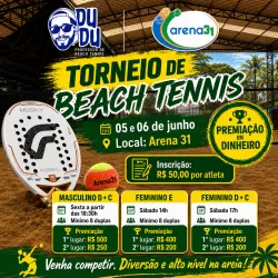 Torneio de Beach Tennis  - Feminina E  Sábado 14h 