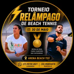 1° Torneio Relâmpago de Beach Tennis - Categoria Feminina D