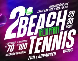 2° TORNEIO NEON PARTY DE BEACH TENNIS CCMC 2026 - CATEGORIA MISTA FUN