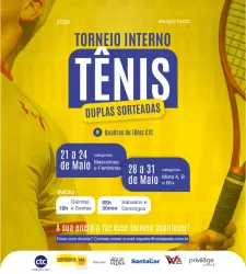 Torneio Interno de Duplas Sorteadas de Tênis CTC - 2026 - 3ª Classe Masculina