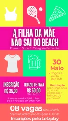 A filha da Mãe não sai do Beach - Filha da Mãe na Estreante