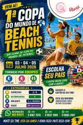 1º COPA DO MUNDO DE BEACH TENNIS - 03 à 05 de Julho 