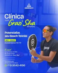 Clínica com Grazi Silva  - Horário - 19:45 às 20:45