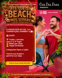 Até que o BEACH nos separe - Dupla Mista Open (Casados, namorados e juntados)