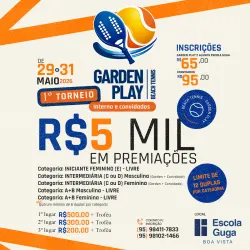 Garden Play Beach Tennis - Dupla Masculina - INTERMEDIÁRIO