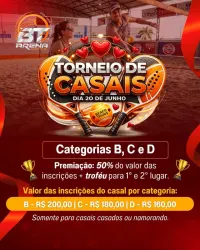 Torneio de CASAIS - DUPLA MISTA B