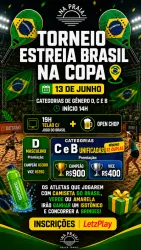 🎾Torneio Beach🎾 - Estréia Brasil na Copa🇧🇷 - Duplas Feminino  D