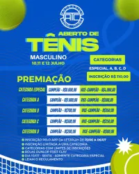 Aberto Masculino de Tênis - Simples Masculina B