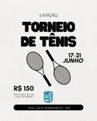 3 TORNEIO INTERNO TÊNIS 2026 - MASC ESTREANTES 