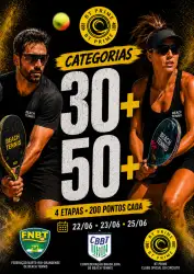 FNBT200 CIRCUITO CATEGORIAS MAIS 30/50 - Dupla Mista 30+