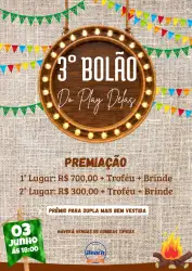 3 bolão play delas  - Feminino