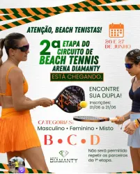 2ª ETAPA CIRCUITO DE BEACH TENNIS ARENA DIAMANTY 2026 - Categoria C Masculino.