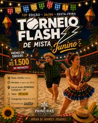 Torneio JUNINO de MISTAS - PAINEIRAS Campinas -sp  - Mista B