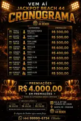 JACKPOT BEACH 44 -  ARENA 44 BEACH - SANTA FÉ PR  - MASCULINO C/D FIXO