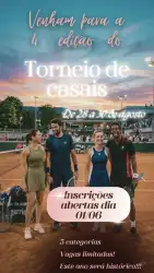 4ª edição do torneio de casais tenistas reais - CLASSE B  (4ª)