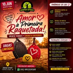 Amor a Primeira Raquetada 🎾❤️🏆 - Dupla Mista - OPEN