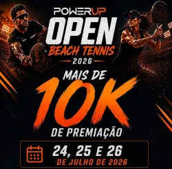 POWERUP OPEN BEACH TENNIS 2026 24, 25 e 26/07