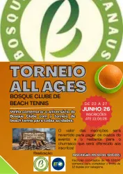 Toneio ALL AGES Bosque Clube de Beach Tennis - Duplas Sorteadas Dupla Masc 40+