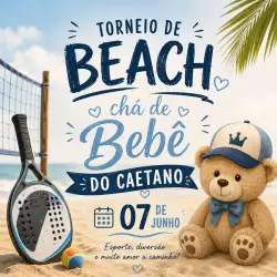 Torneio chá de bebê 💙 - FEMININO OPEN ALEATORIO
