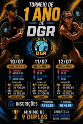 TORNEIO DE ANIVERSÁRIO - DGR - DUPLA MASCULINA C