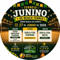 TORNEIO JUNINO DE BEACH TENNIS