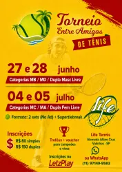 2 ETAPA TORNEIO DE TÊNIS ENTRE AMIGOS - MA