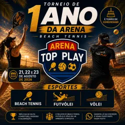 Arena top play 1º aniversário 