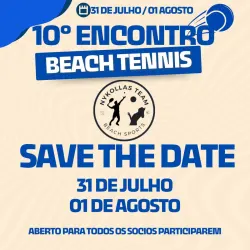 10º Encontro de Beach Tennis Nykollas Team - Masculino