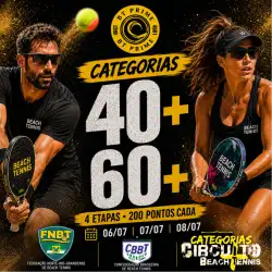 FNBT200 CIRCUITO CATEGORIAS MAIS 40/60 - Dupla Mista 40+