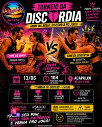 Torneio da Discórdia (10 da manhã) - Categoria livre geral (se houver inscrição suficiente aqui, criaremos masculina separado de feminina e mista)