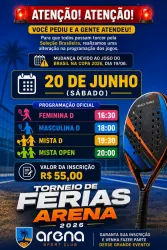 1º TORNEIO DE FÉRIAS ARENA SPORT CLUB - DUPLA MISTA OPEN