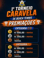 1˚ TORNEIO CARAVELA DE BEACH TENNIS - DUPLA MISTA C/D