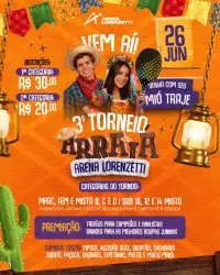 3° ARRAIÁ ARENA LORENZETTI 2026 - CATEGORIA MASCULINA D