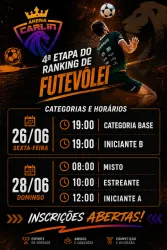 FUTEVÔLEI 5ª Etapa do ranking 2026 - BASE - FTV