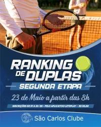 Segunda Etapa - Ranking de Duplas - Categoria única.