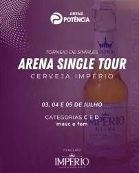 ARENA SINGLES TOUR - TORNEIO DE SIMPLES - CERVEJA IMPERIO - C Masculina