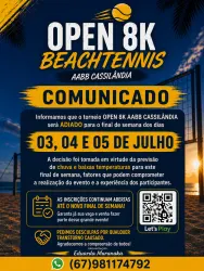 1º Open Beach Tennis 8K  - AABB Cassilândia - DUPLAS FEMININO INICIANTE 