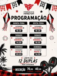 TORNEIO JULHINO DE BEACH TENNIS - DUPLA MISTA D