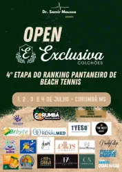 OPEN EXCLUSIVA COLCHÕES 4ª ETAPA RANKING PANTANEIRO DE BEACH TENNIS - MASCULINO 70+ CLASSES A + B