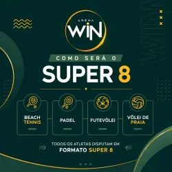 Arena Win Super 8     - 2 anos  - Masculino E INTERMEDIÁRIO PADEL    9H
