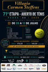 71ª ETAPA - VILLAGIO CARMEN STEFFENS - Aberto de Tênis - Pedra 90 - Ribeirão Preto - STRANG