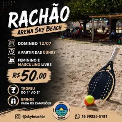 Torneio de Beach Tennis (Rachão) - Masculino Livre