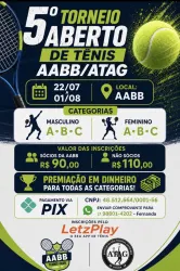 5º Torneio Aberto de Tênis AABB/ATAG - Simples Masculino B