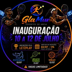 Open de Inauguração GlaMur  Esportes de Area BEACH TêNNIS - Beach Tênnis Dupla Fixa Mista