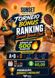 Torneio Bônus Ranking Sunset Beach Club