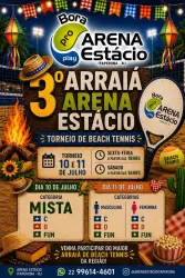 3º Arraiá Arena Estácio – Torneio de Beach Tennis - Categoria Fun Feminina