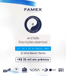 COPA FAMEX CHAPECO 2026 -4 etapa -UHULL BEACH TENNIS DE 14/08 A 16/08 - DUPLA MASCULINA C