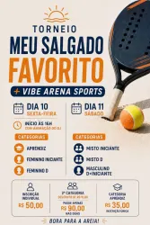 Torneio meu salgado favorito + Vibe Arena Sports  - FEMININO INICIANTE 