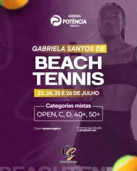 GABRIELA SANTOS DE BEACH TENNIS  - DUPLA MISTA 50+